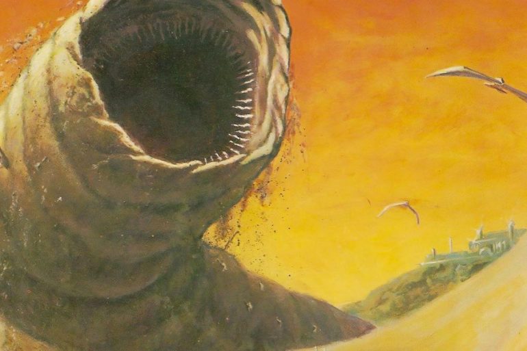 Dune Book Cover art worm