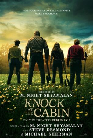 Knock at the cabin affiche film